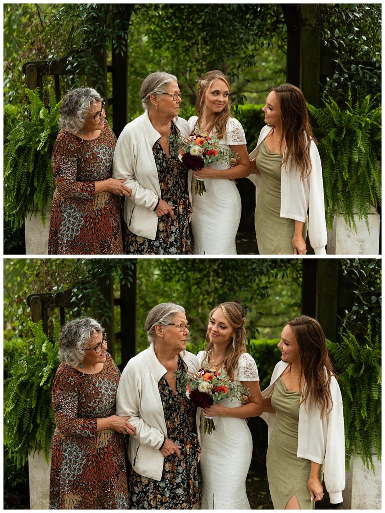 bride and family laughing together by Virginia photographer